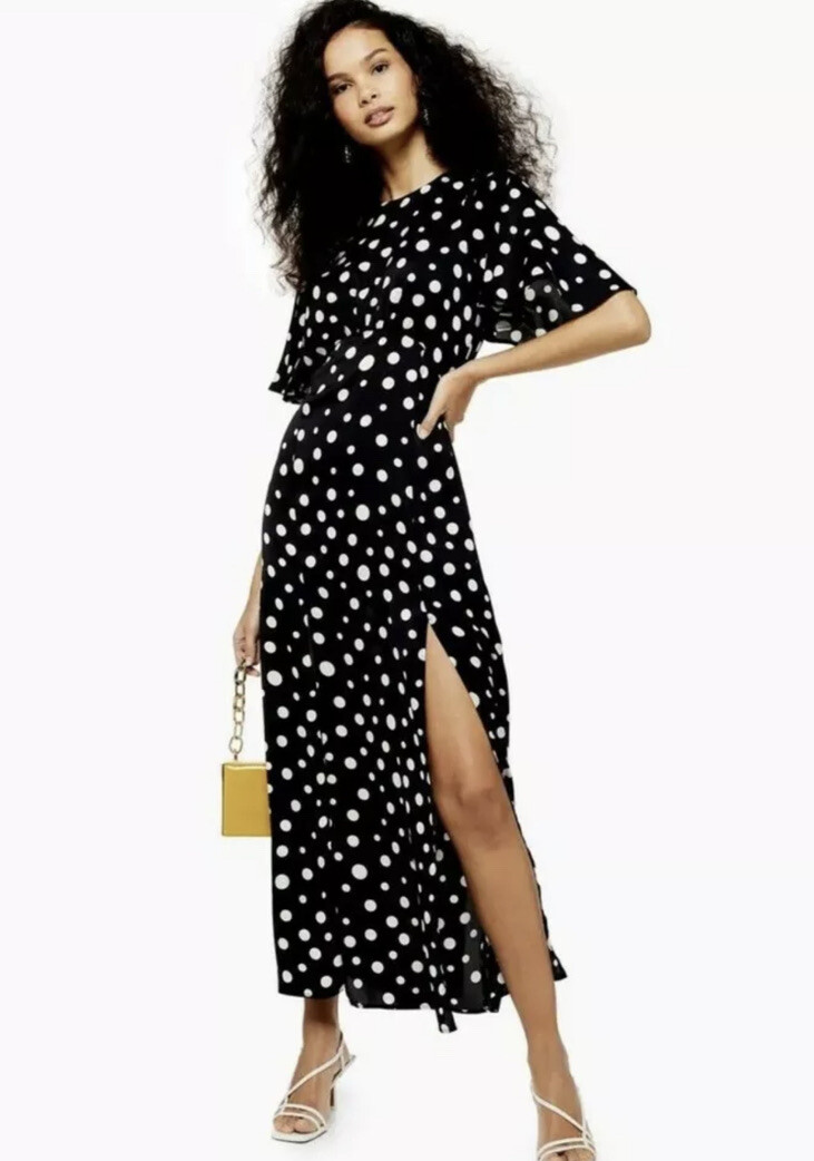 Polka Dot Print Angel Sleeve