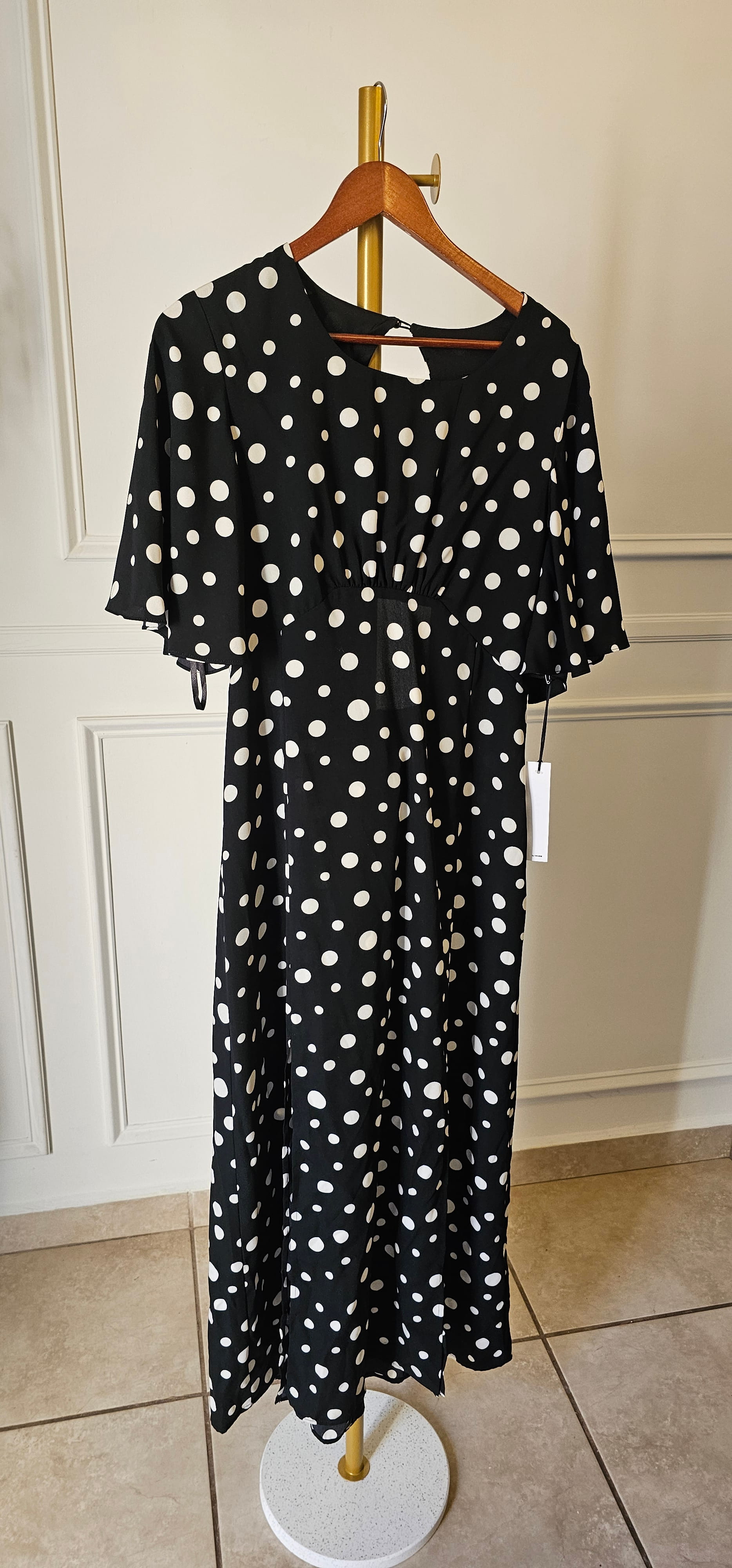 Polka Dot Print Angel Sleeve — foto 4