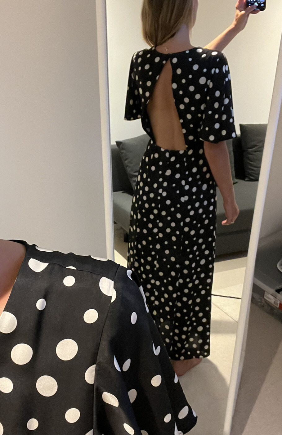 Polka Dot Print Angel Sleeve — foto 2